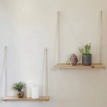 Rustic Swing Wood Floating Shelves