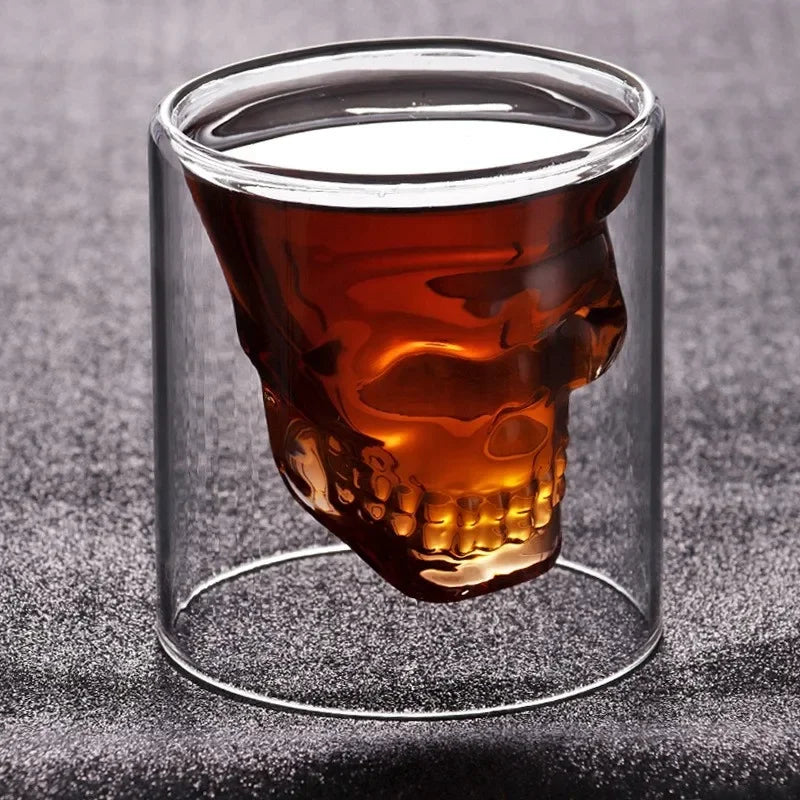 Skull Crystal Drinking Glass