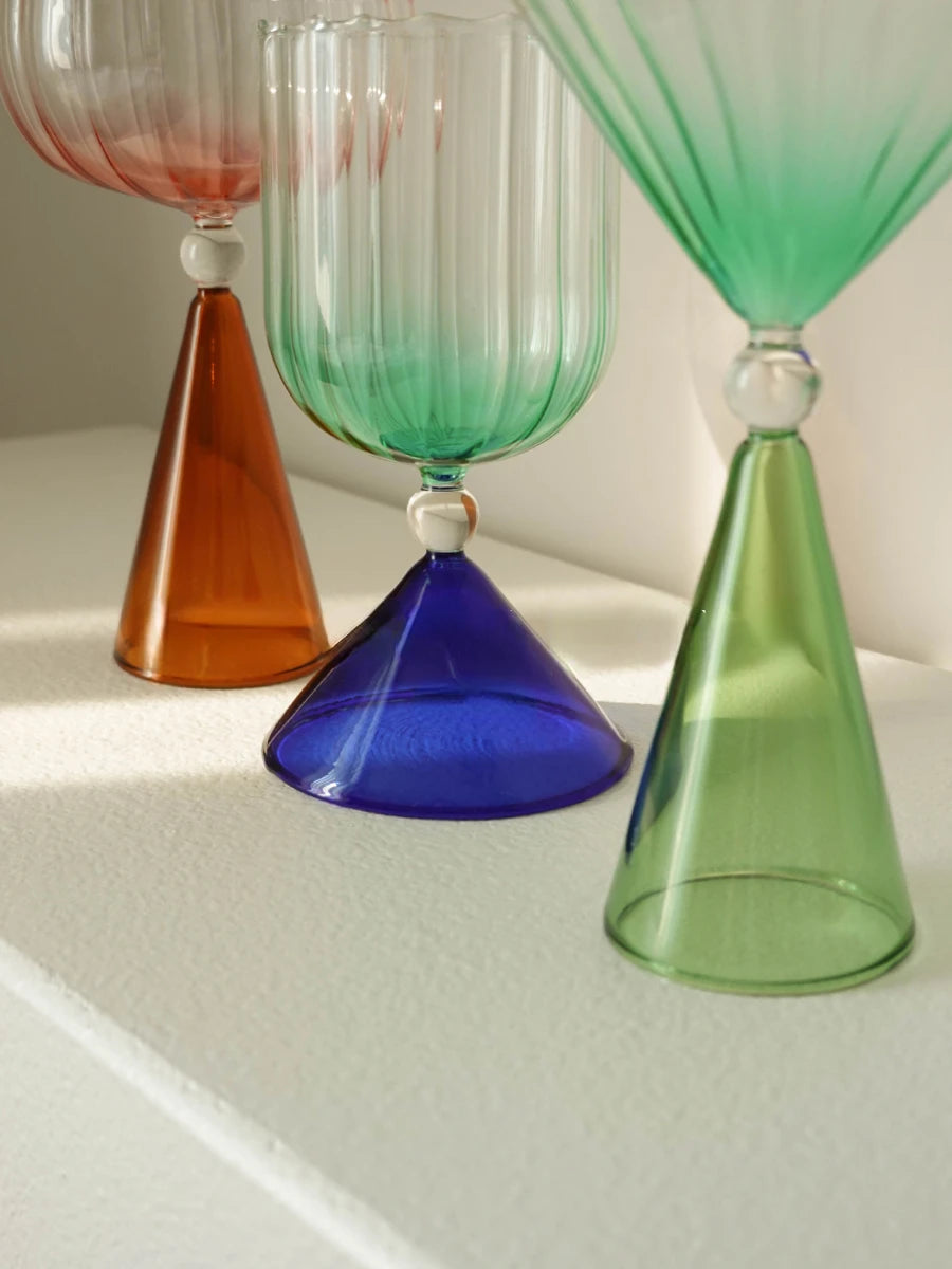 Cute Jelly Bean Goblets - Colorful Glass Drinkware 150-250ML