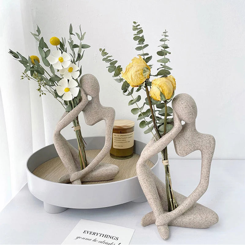 Contemporary Thinker Resin Statue