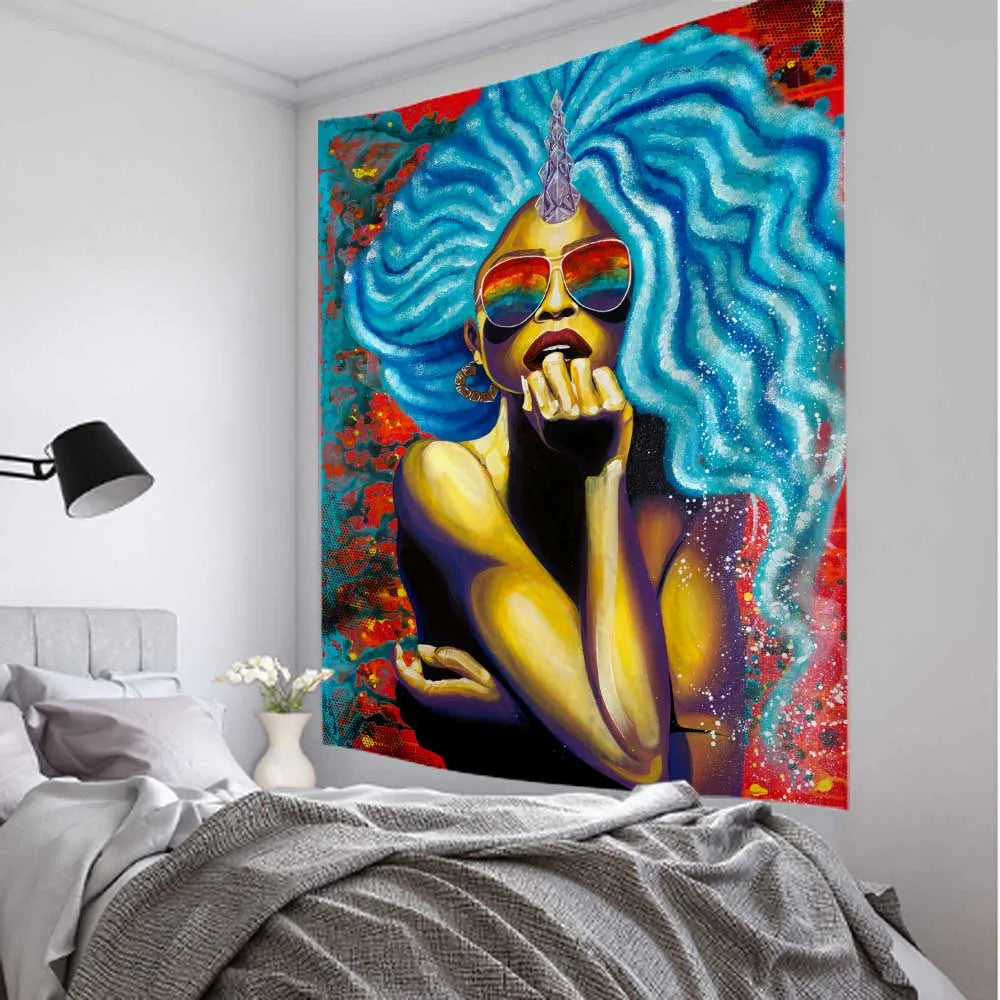 Hippie Wall Big Tapestry - Boho-Chic Canvas Wall Decor 230x150cm