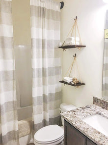 Rustic Swing Wood Floating Shelves