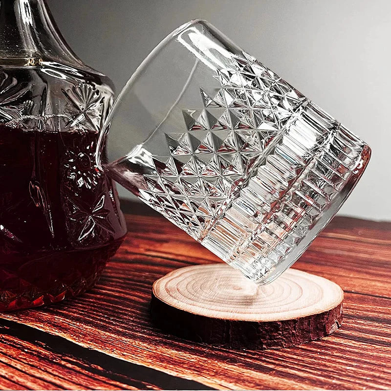 Old Fashioned Whiskey Glass - Classic Hexagon 300ML