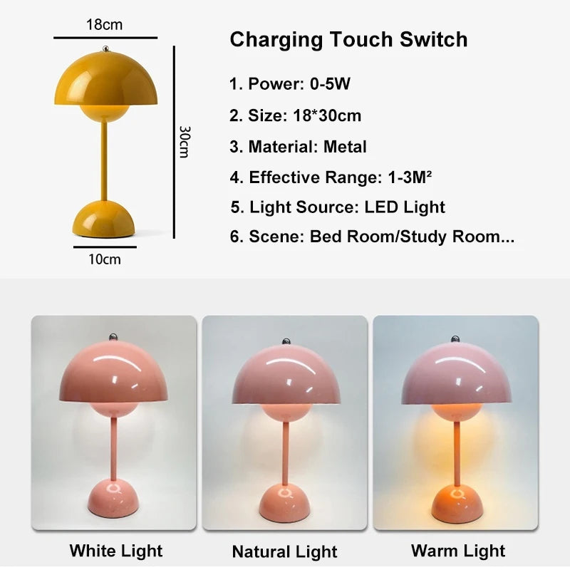 Chrome LED Work Desk Lamp