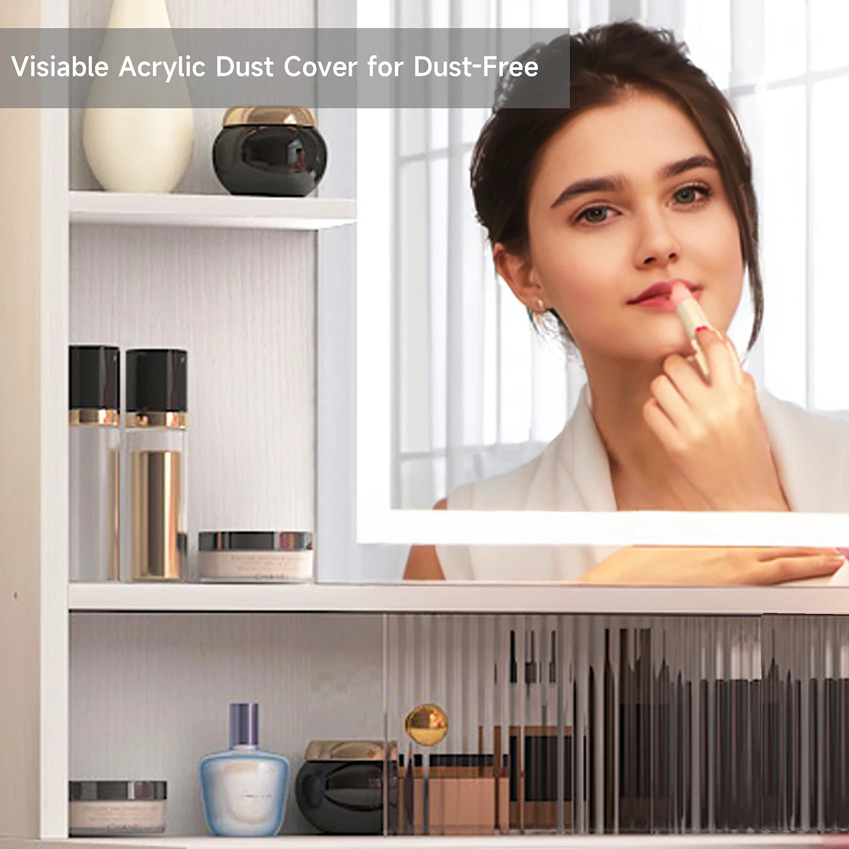 Modern Mirror Dressing Table Set