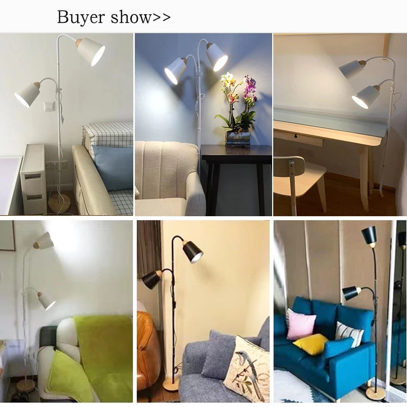 Adjustable Wooden Reading Lamp
