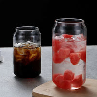 Premium Borosilicate Glass Cup with Bamboo Lid & Straw - 550ml