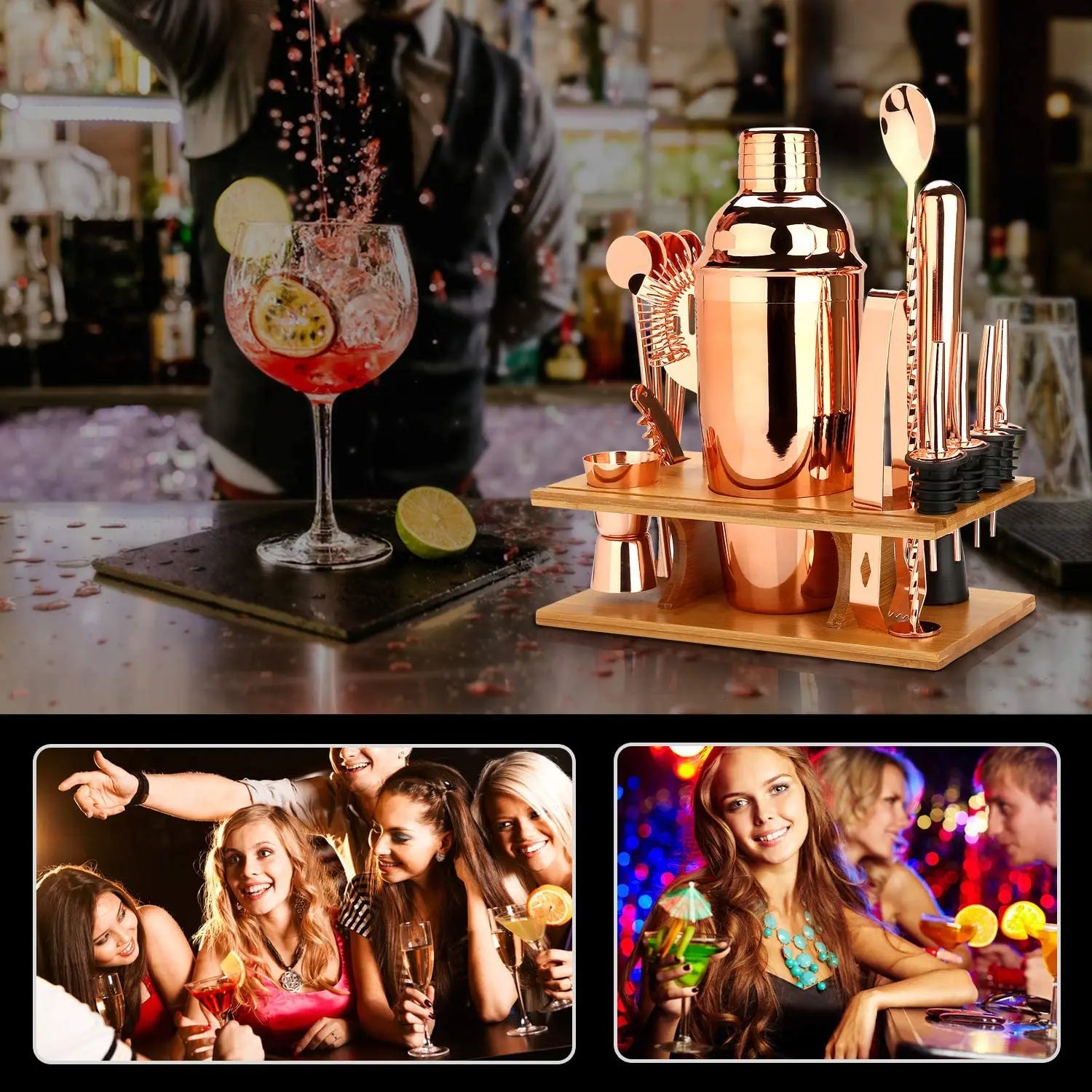Stainless Steel Bartender Tool Kit
