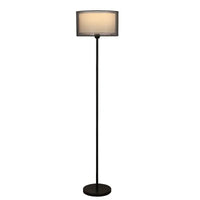 Minimalist LED Floor Lamp - Modern Aluminum Design with Remote Control