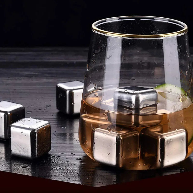 Reusable Stainless Whiskey Chilling Cubes