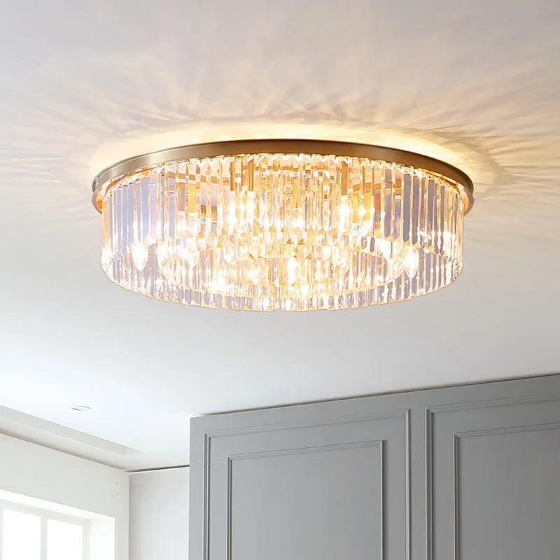 Two-Layer Crystal LED Chandelier