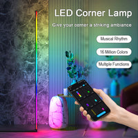 LED Floor Lamp with Remote Control - Music Sync RGB Color Changing Light