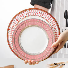 Festive Red Dinner Plate