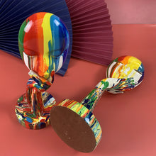 Colorful Woman Face Sculpture