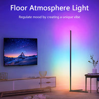 LED Floor Lamp with Remote Control - Music Sync RGB Color Changing Light