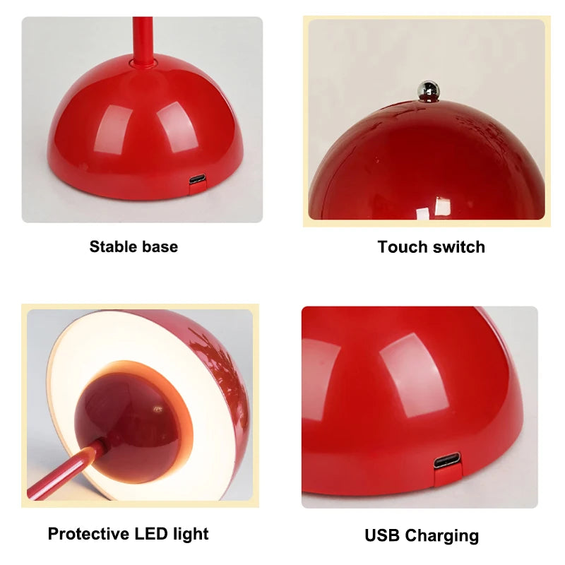 Chrome LED Work Desk Lamp