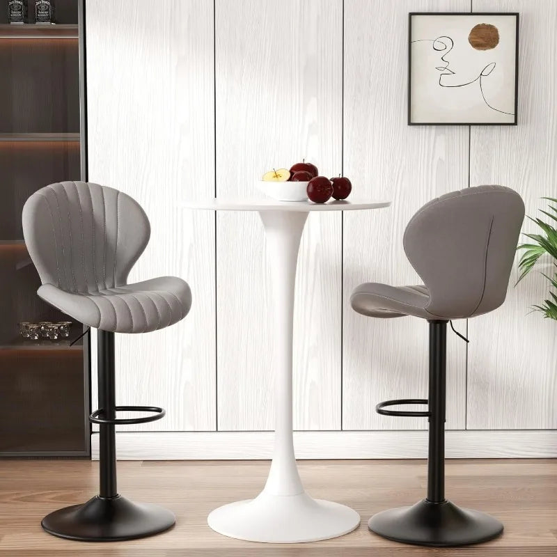 Adjustable Swivel Metal Barstool