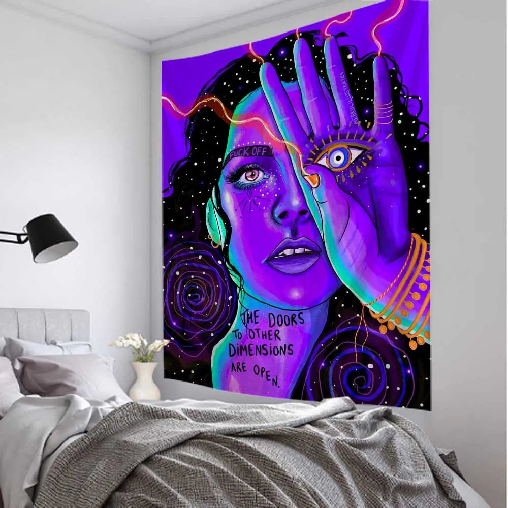 Hippie Wall Big Tapestry - Boho-Chic Canvas Wall Decor 230x150cm