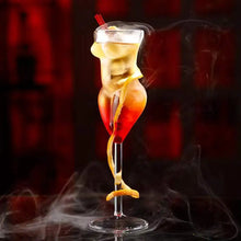Sculptural Lady Wine Glass
