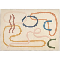 Japanese Minimalist Carpet - Geometric Polyester Design