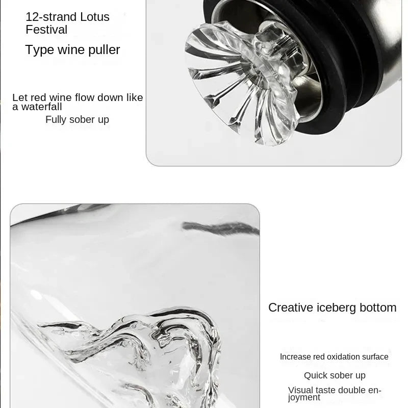 1500ML Handmade Crystal Whisky Decanter