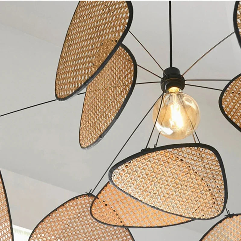 Handwoven Rattan Designer Chandelier