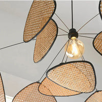 French Designer Rattan Wicker Chandelier - Dia120cm Natural