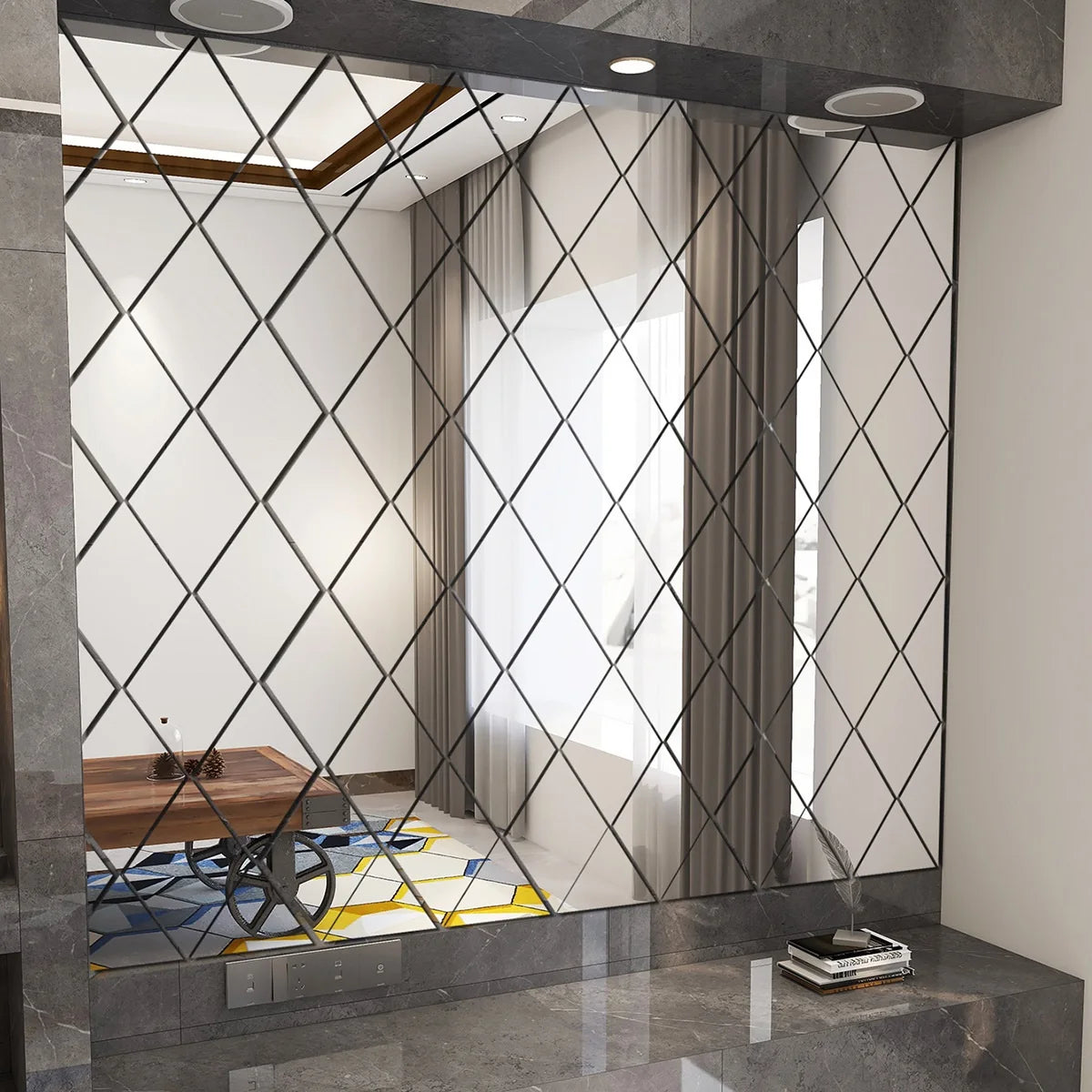 3D Acrylic Mirror Wall Stickers - Modern Decorative Home Decor