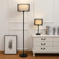 Minimalist LED Floor Lamp - Modern Aluminum Design with Remote Control