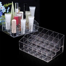 Clear 24 Grid Makeup Organizer