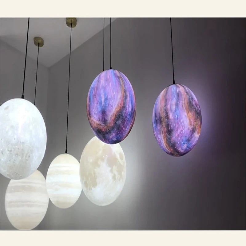 Modern Moon Pendant Light