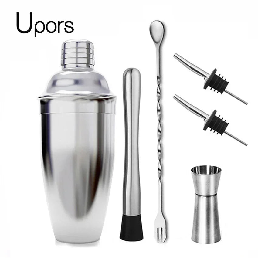Eleven-Piece Stainless Cocktail Shaker Set