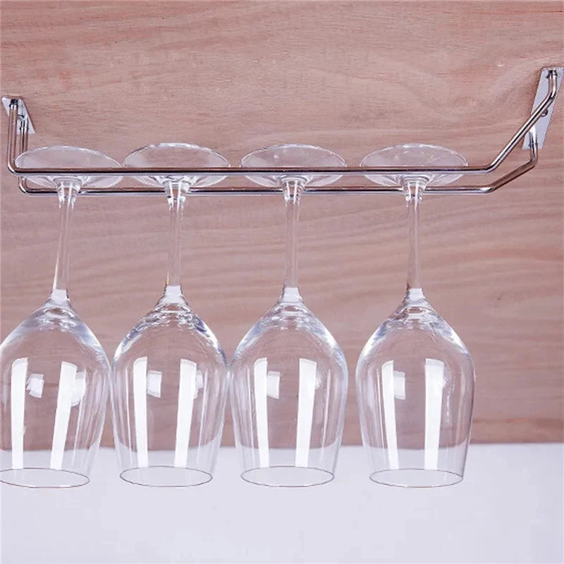 Wall-Mounted Hanging Wine Glass Rack