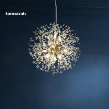Crystal Dandelion Floral Chandelier