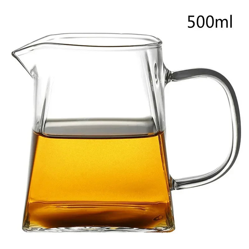 Heat-Resistant Borosilicate Glass Tea Pitcher - 950ML