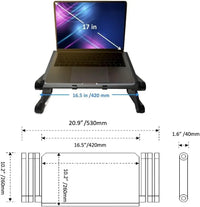 Adjustable Aluminum Laptop Desk - Portable Ergonomic Stand