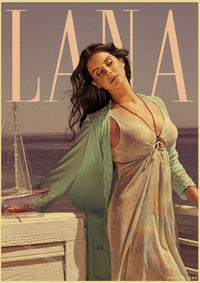 Lana Del Rey Poster - Canvas Wall Art Music Print
