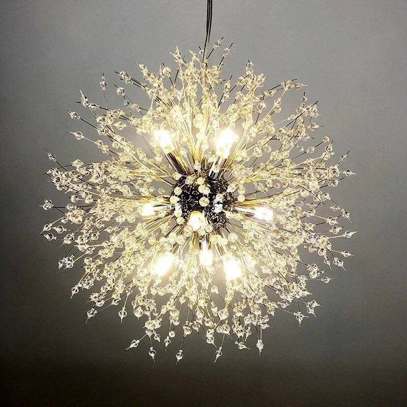 Crystal Dandelion Floral Chandelier