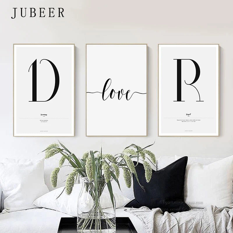 Quote Words Nordic Style Canvas Poster - Inspirational Wall Art