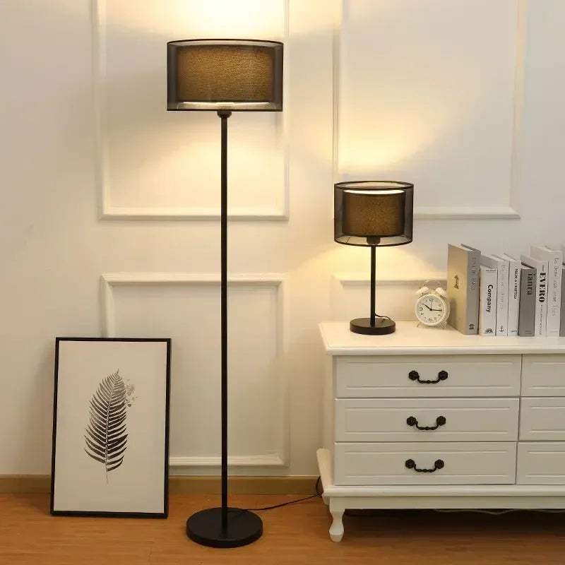 Minimalist LED Floor Lamp - Modern Aluminum Design with Remote Control