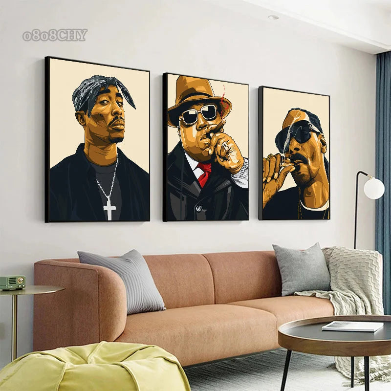 Hip Hop Snoop Dogg Star Poster - Premium Canvas Wall Art