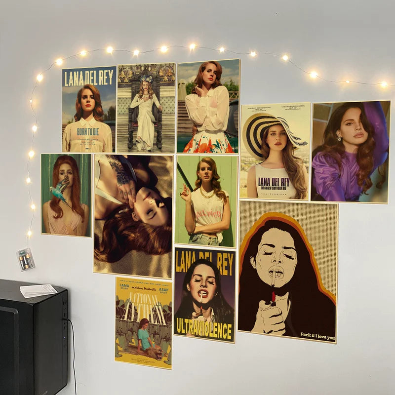 Lana Del Rey Poster - Canvas Wall Art Music Print