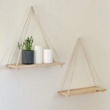 Rustic Swing Wood Floating Shelves