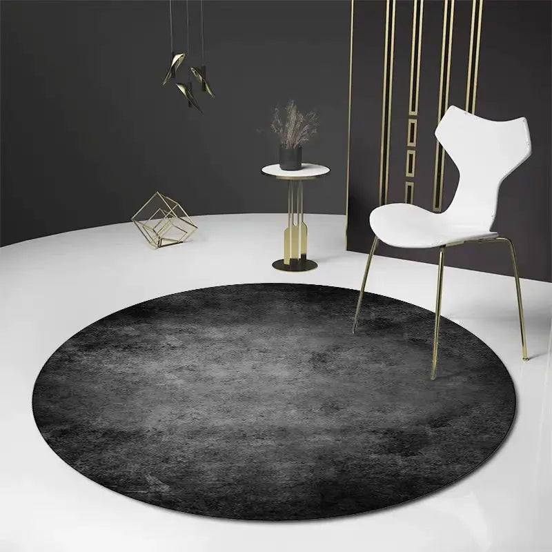 Nordic Round Geometric Carpet
