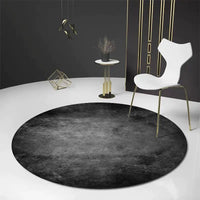 Nordic Simple Round Carpet - Scandinavian Polyester Design