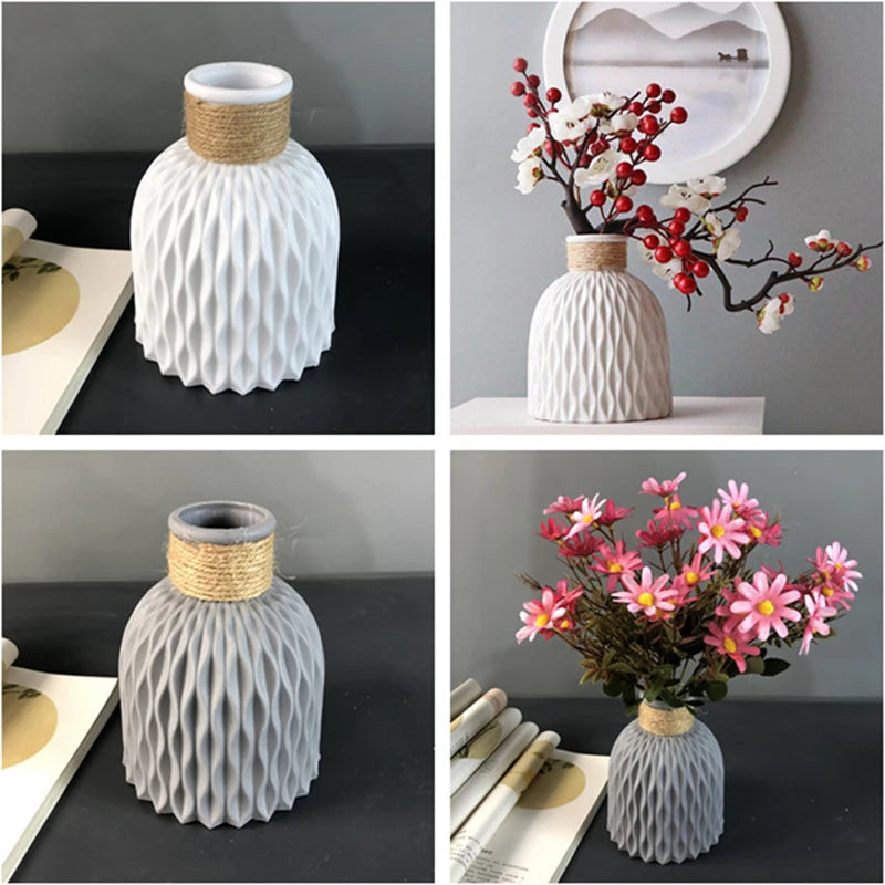 Nordic Style Ceramic Flower Vase - Scandinavian Design 25CM