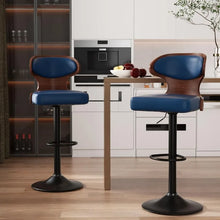 Wrought Iron Leather Barstool