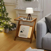 Bamboo Rattan Eco-Friendly Coffee Table - Sustainable Natural Design