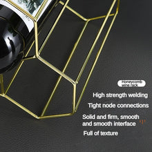 Honeycomb Eight-Bottle Metal Wine Rack