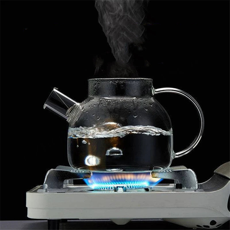 Transparent Borosilicate Glass Pitcher - Heat Resistant